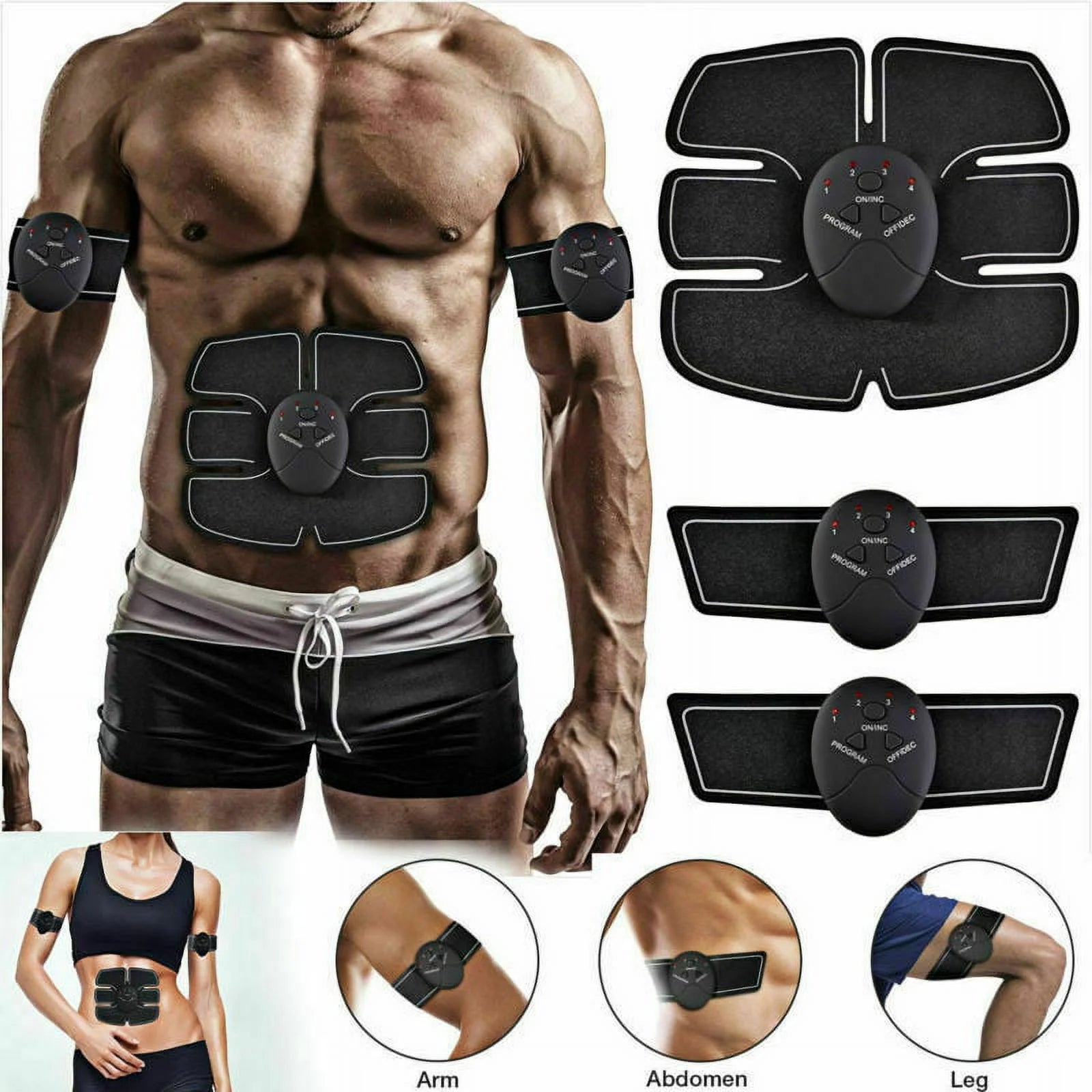 ABS Arms Leg Electric Muscle Strengthening Toner Machine Fat Burning Stimulater Belly Shaper